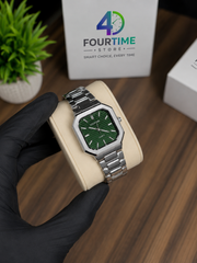 Green Dial Octagon Quartz Watch